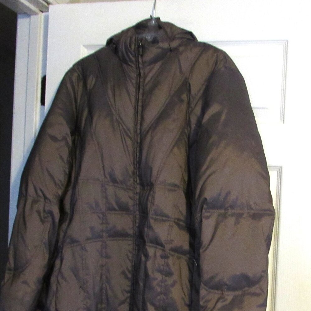 A.N.A. A NEW APPROACH Long Down Hooded Puffer Coat Size XL
